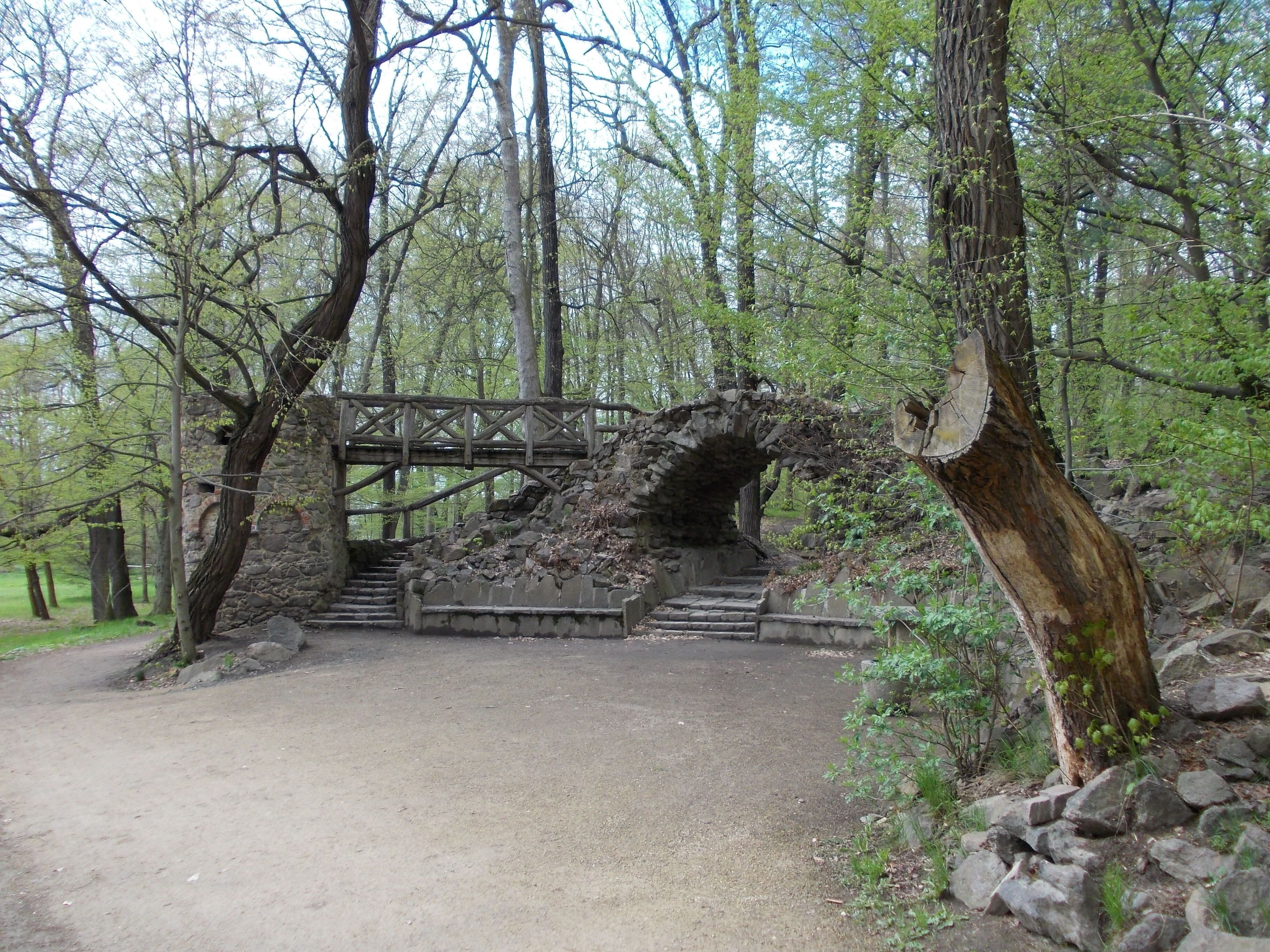 Wilhelm's Rest in the park of Machern (Leipzig district, Saxony)