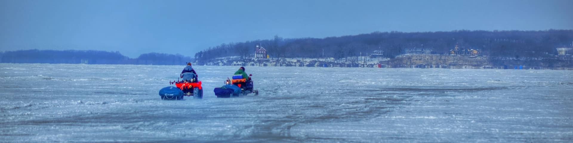 When Lake Erie has enough ice, cities of ice fisherman gather at the Catawba Island State Park to head out towards Put-in-Bay to try their luck at ice fishing. Great bucket list experience for those who've never had the opportunity.