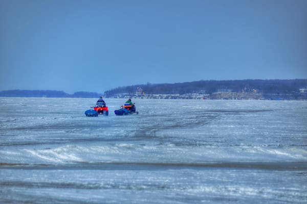 When Lake Erie has enough ice, cities of ice fisherman gather at the Catawba Island State Park to head out towards Put-in-Bay to try their luck at ice fishing. Great bucket list experience for those who've never had the opportunity.