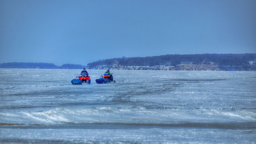 When Lake Erie has enough ice, cities of ice fisherman gather at the Catawba Island State Park to head out towards Put-in-Bay to try their luck at ice fishing. Great bucket list experience for those who've never had the opportunity.