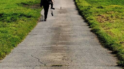 Not much to say about this guy, he seems to have a nice camera (Nikon), a backpack (full of filters), a tripod and of course a nice view over the beautiful landscape of Mittelhessen.