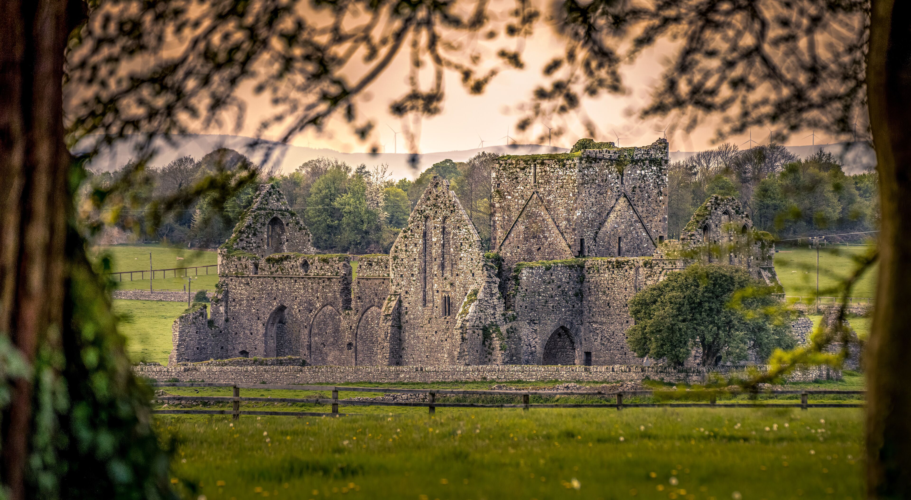 Rock of Cashel historical site located at Cashel, County Tipperary, Ireland.