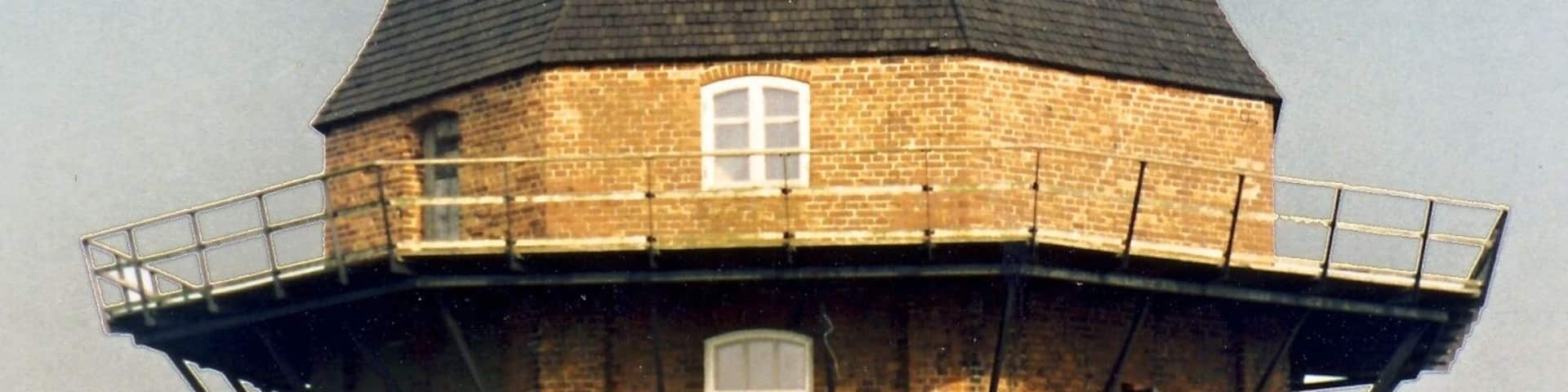 Goldenbower MĂŒhle um 1987 wĂ€hrend der 1. Sanierung unter Leitung von A.Kremer