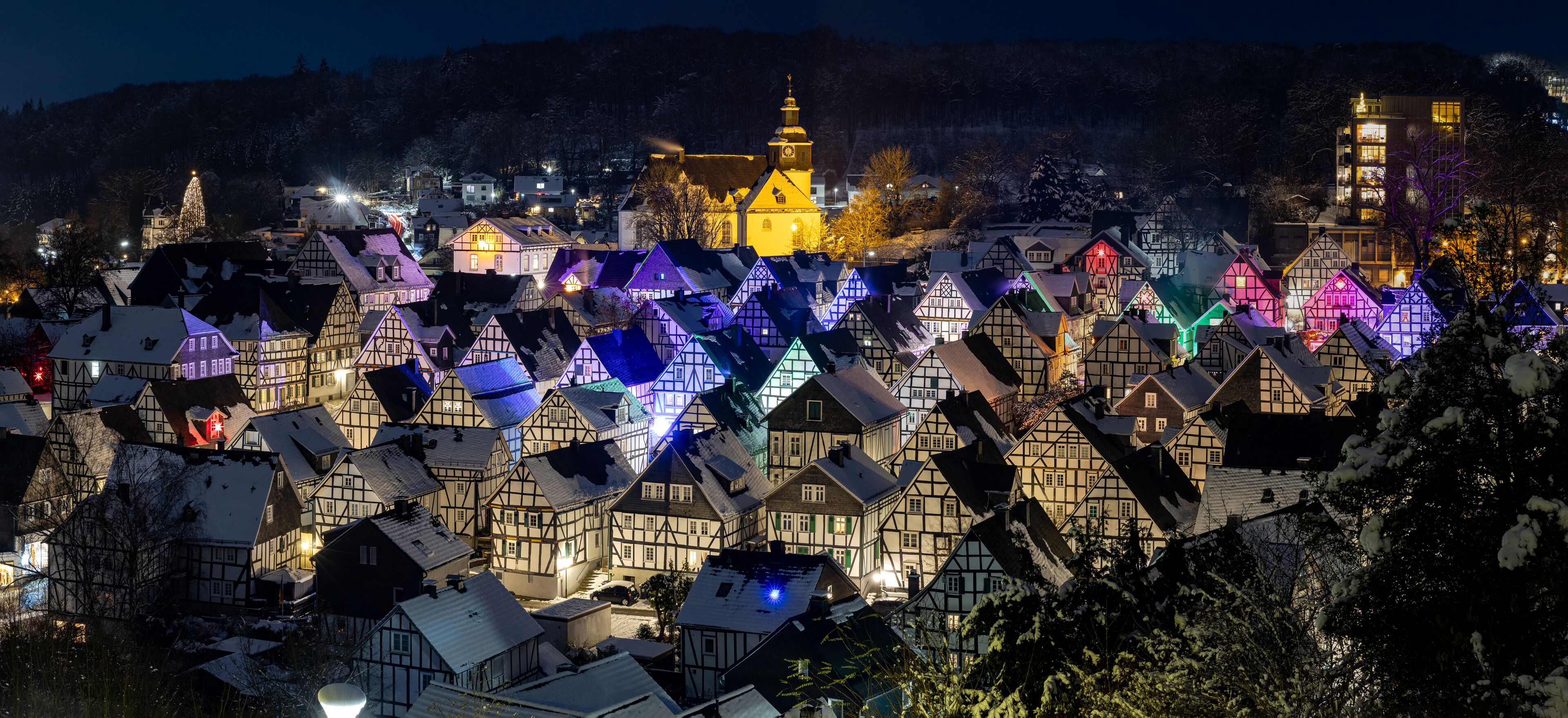 The historic center of Freudenberg in Germany