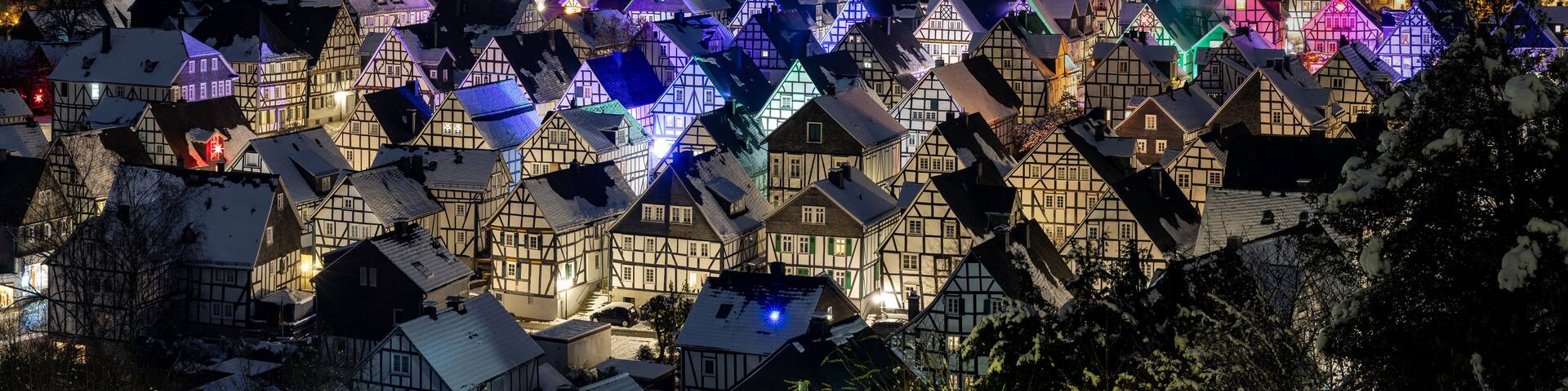 The historic center of Freudenberg in Germany