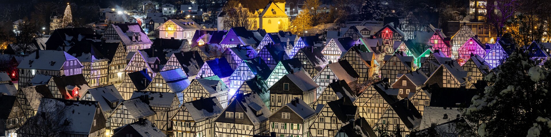 The historic center of Freudenberg in Germany