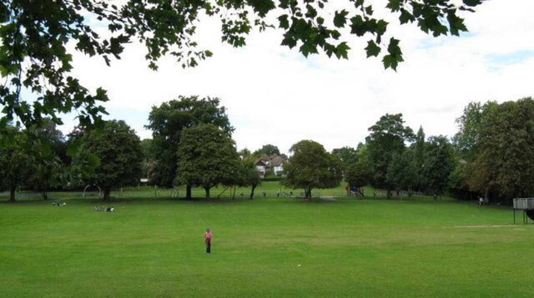 Rotary Field, Purley The field is open to the public, and is used as a fairground periodically, and also for firework displays. The course of the primitive Croydon, Merstham and Godstone Railway, a public horse-drawn railway, crosses the field about half-way up, (where the line of trees is seen).