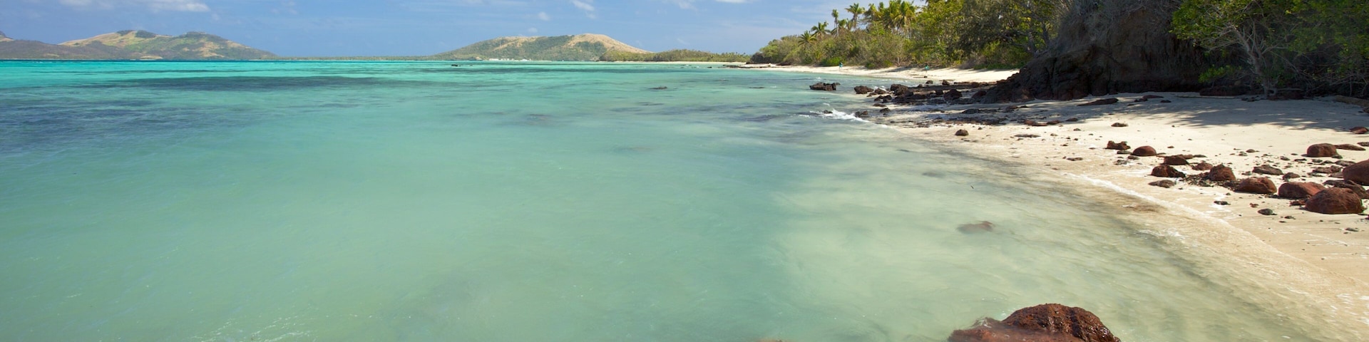 Yasawa-Inseln das einen tropische Szenerien, Sandstrand und Landschaften