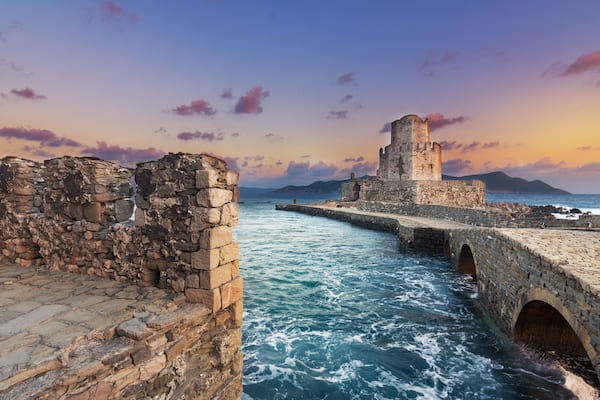 The Methoni Venetian Fortress in the Peloponnese, Messenia, Greece