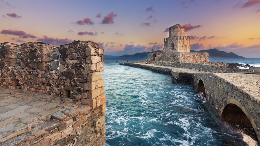 The Methoni Venetian Fortress in the Peloponnese, Messenia, Greece