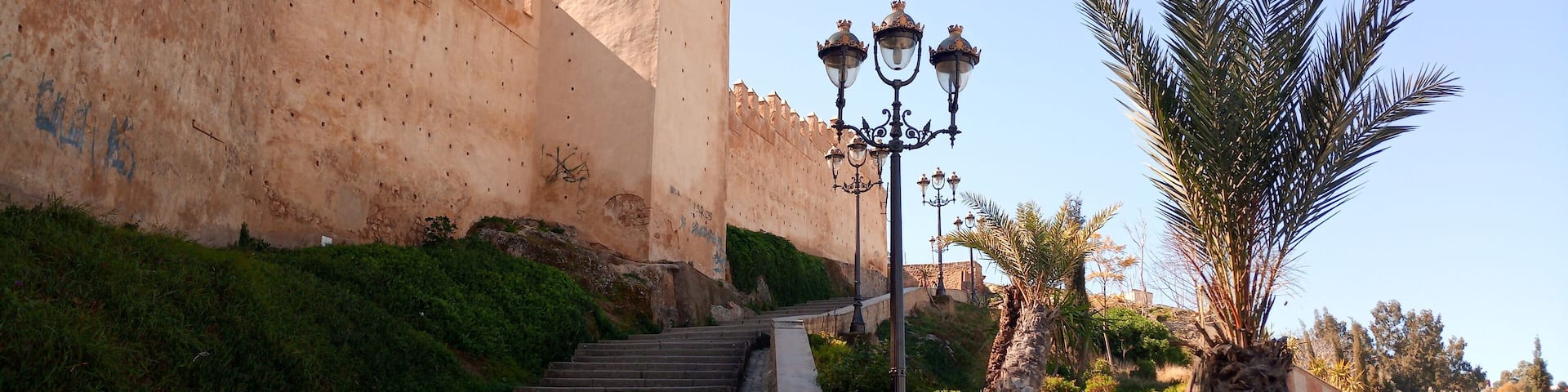 The Bab Jemaa staircase in in Taza city, Morocco