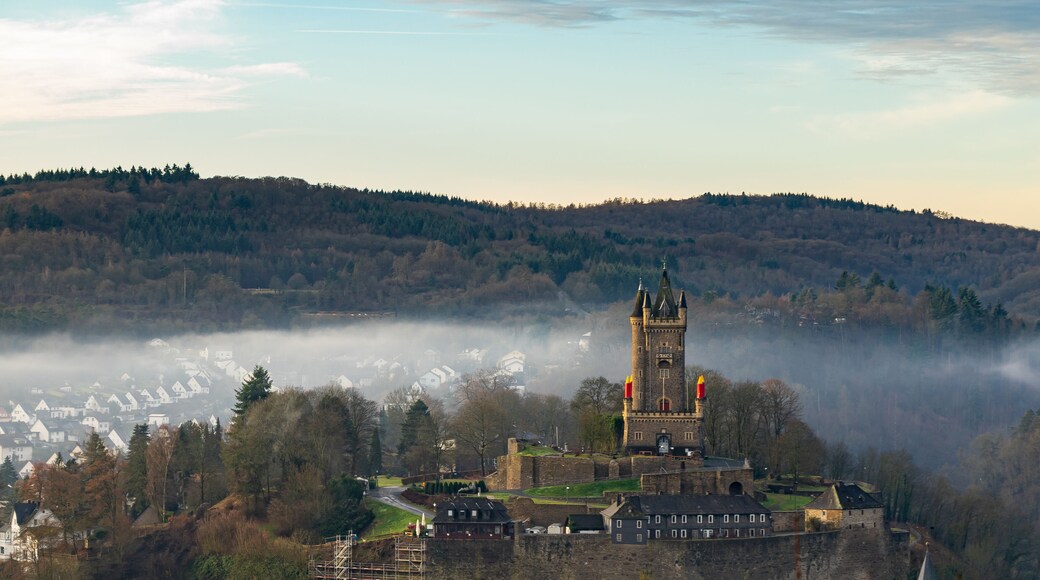 Landscape view over Dillenburg to the Wilhelmsturm
