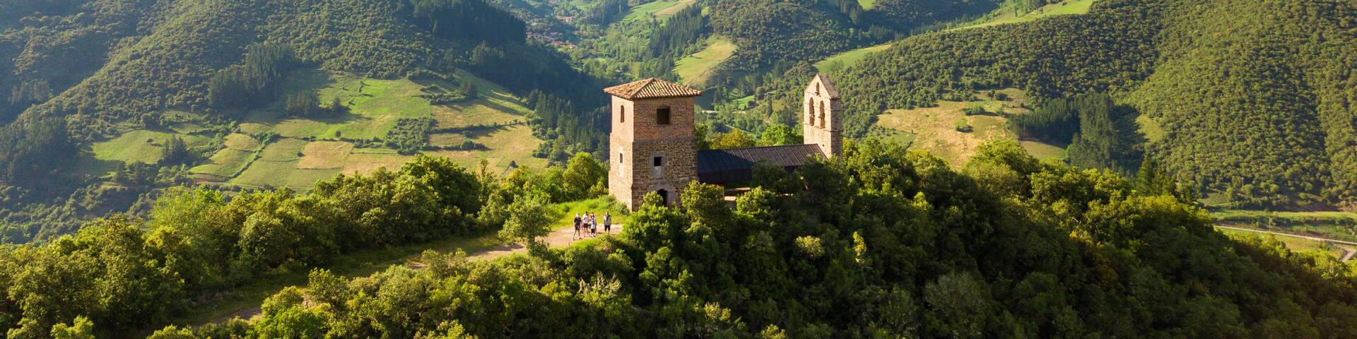 views of santo toribio de liebana church, Spain