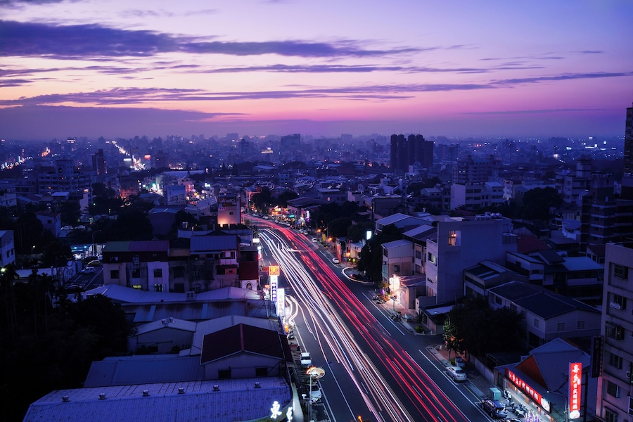 nightshot at Chaiyi city, Taiwan