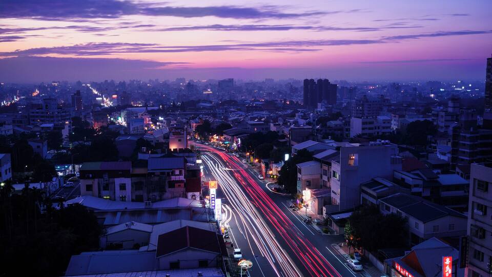 nightshot at Chaiyi city, Taiwan