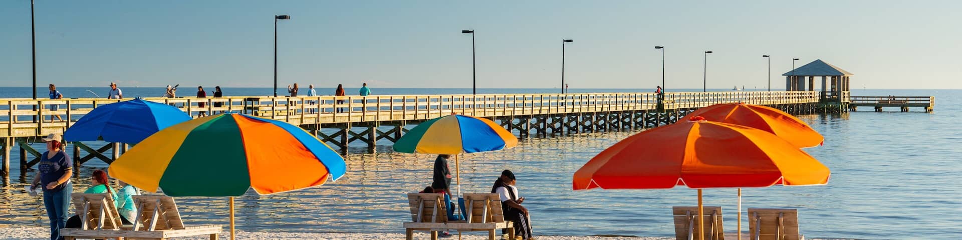 Biloxi Beach showing a sandy beach and general coastal views