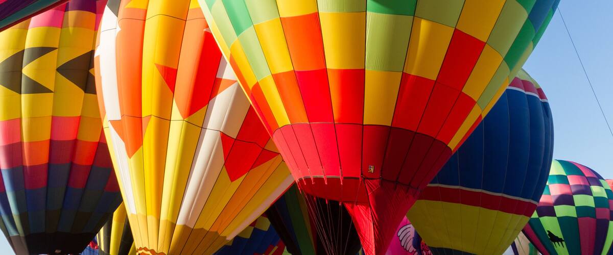 Colors filled the sky at dawn during balloon festival in Immokalee, FL.