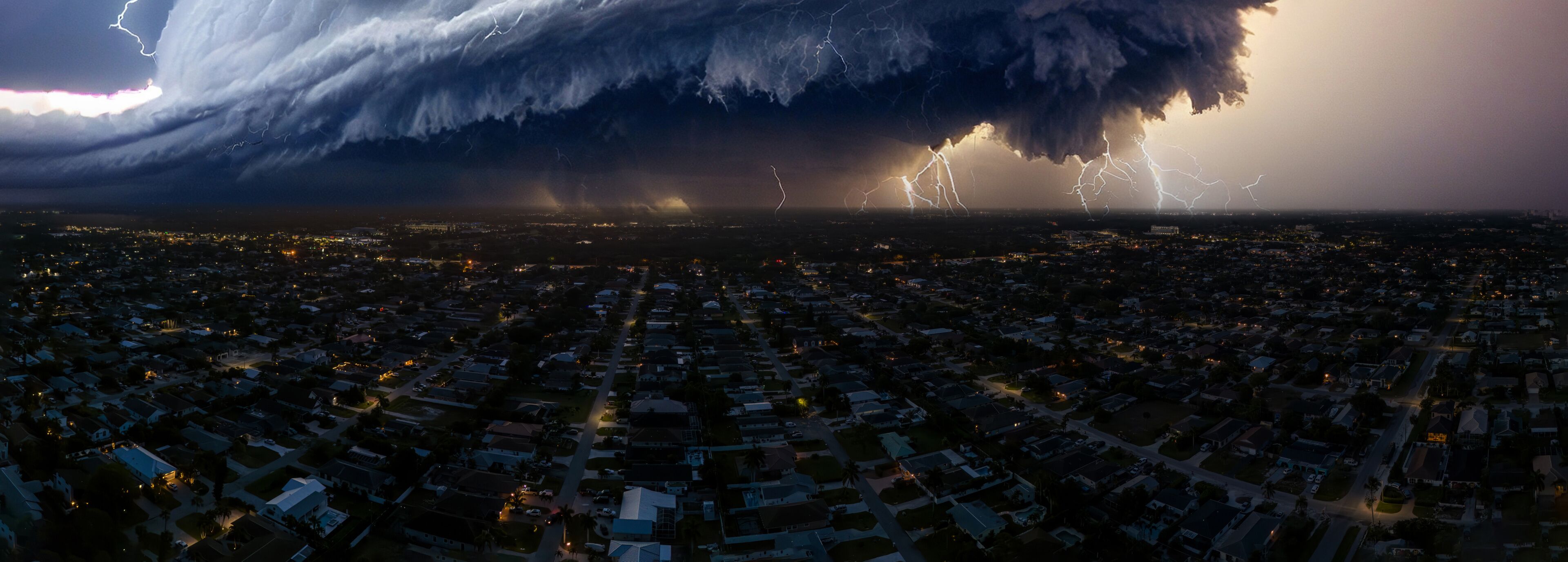 Storm over Naples Park in Naples, Florida