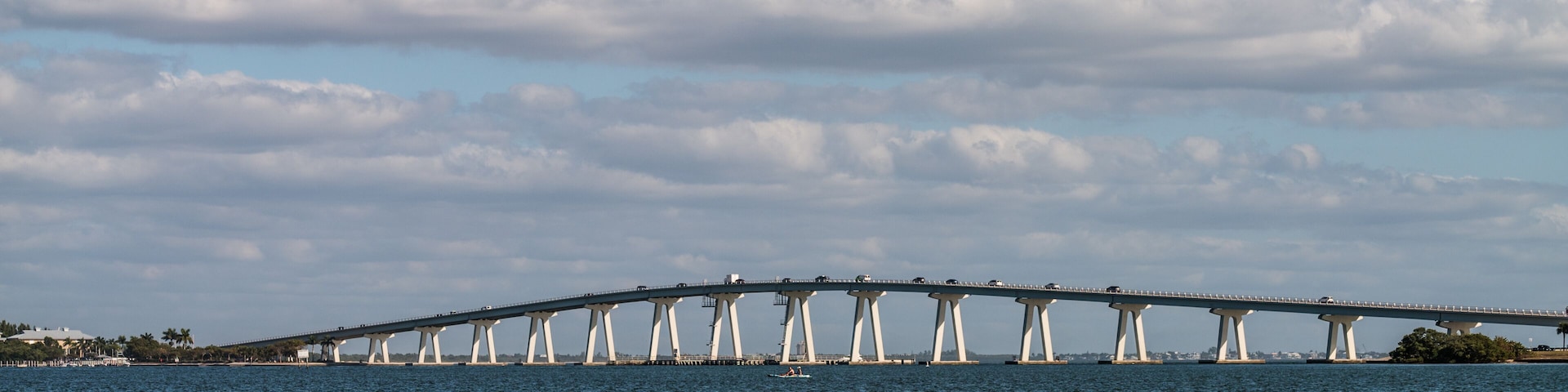 Sanibel Causeway Bridge - the connection between Sanibel Island and Punta Rassa in the Cape Coral - Fort Myers, Metropolitan Area, Lee County, Florida, United States