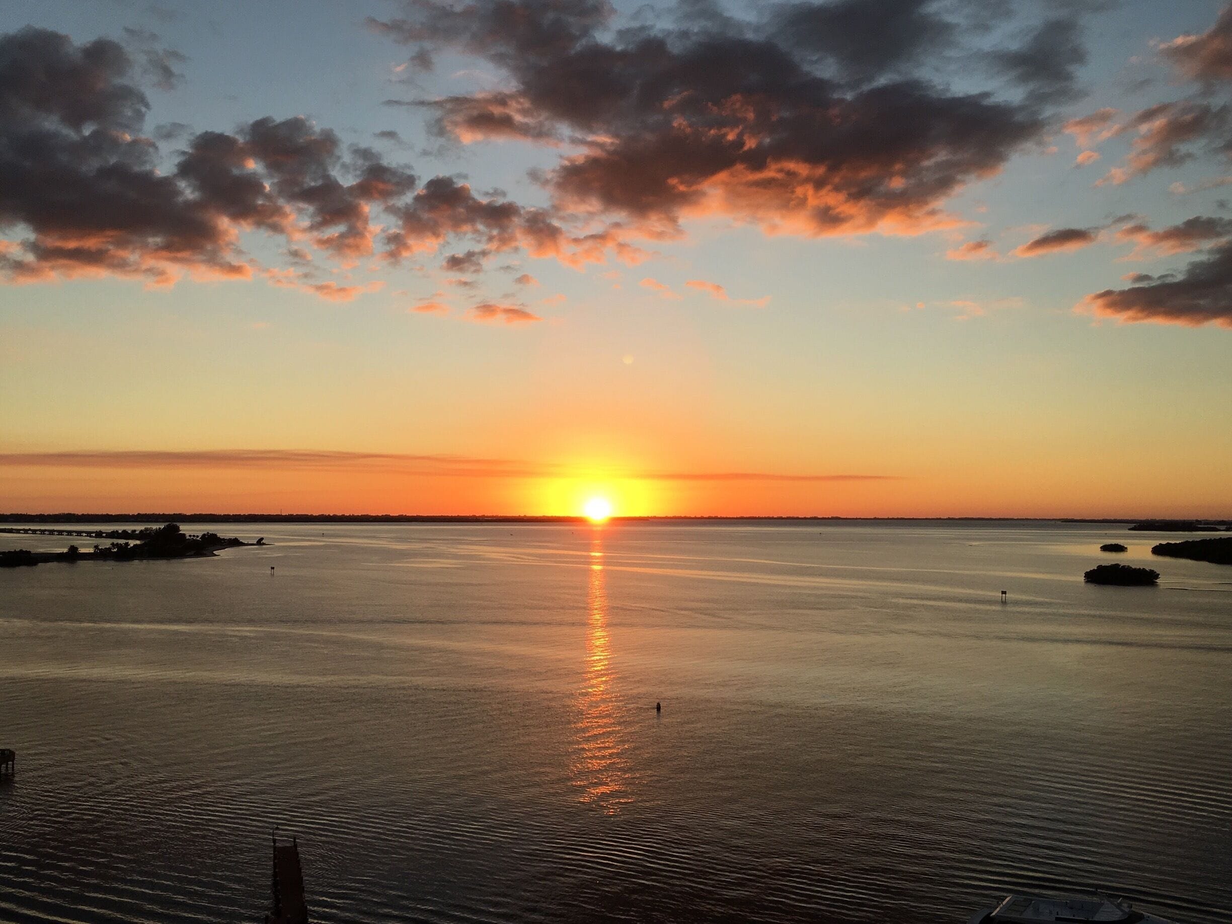 The view from the balcony.