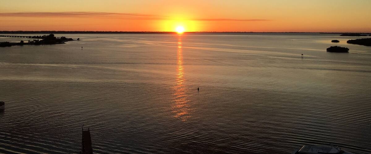 The view from the balcony.