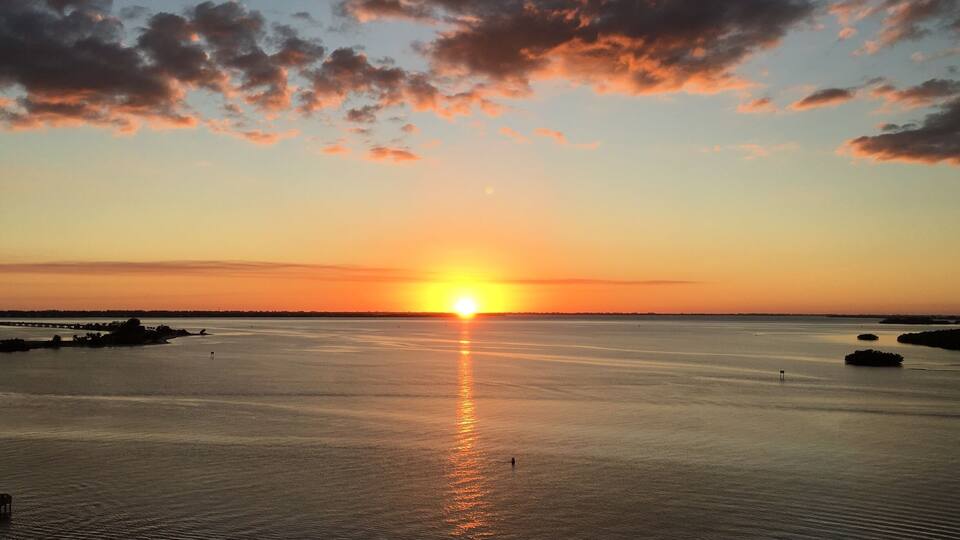 The view from the balcony.