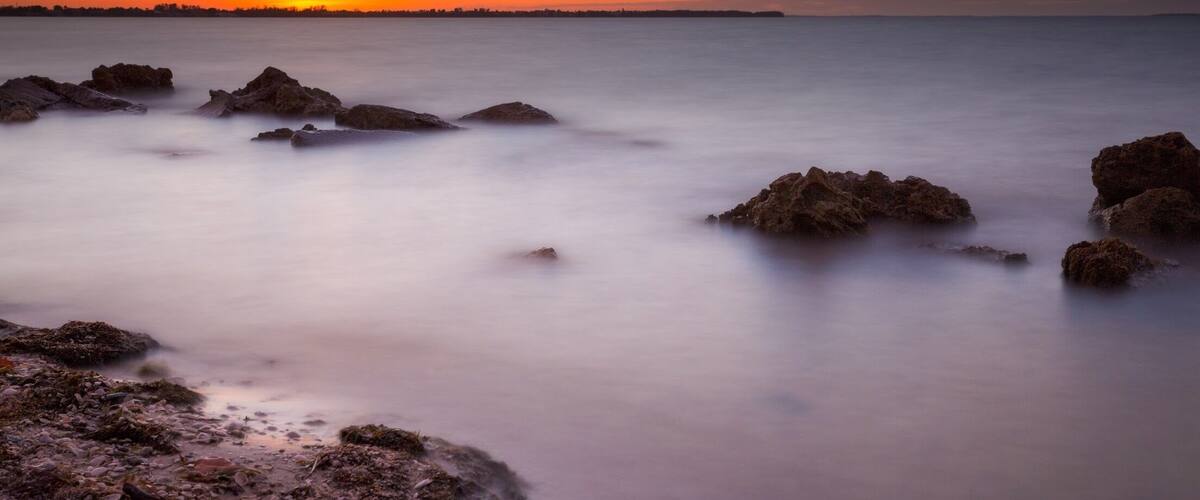 Sunset along Sanibel Causeway. #beachtips