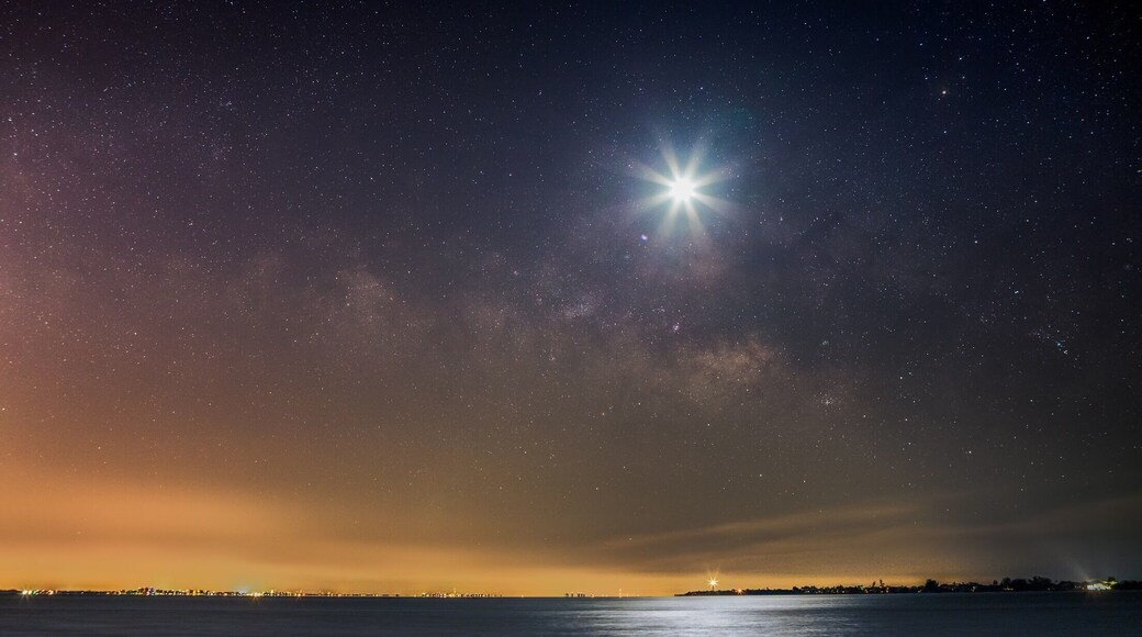 Facing Sanibel Island and Light from the Causeway. #beachtips