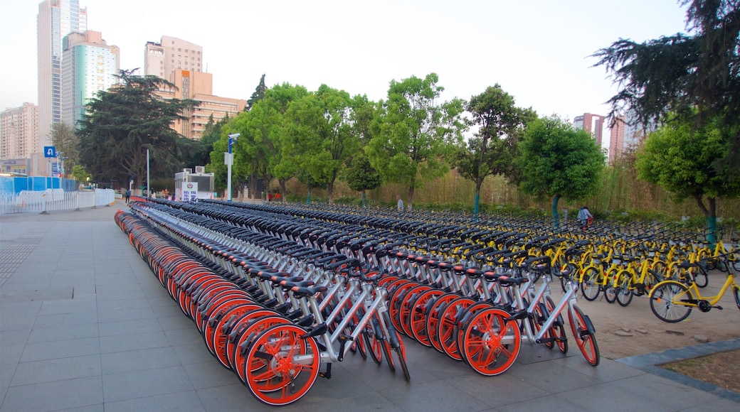 Kunming showing a city and a skyscraper