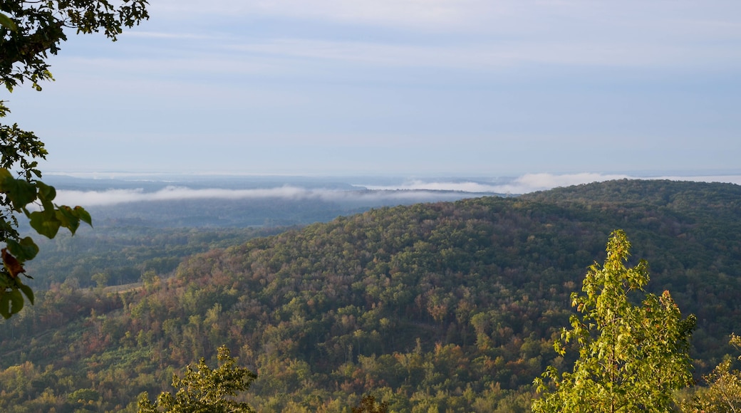 Looking over the valley from the top of Morrow Mountain State park North Carolina