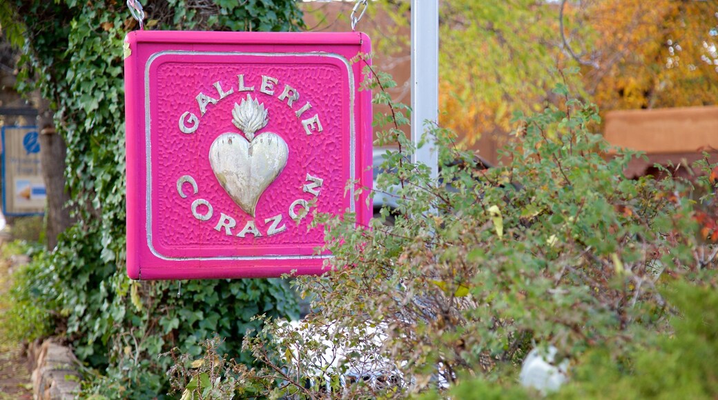 Canyon Road which includes signage