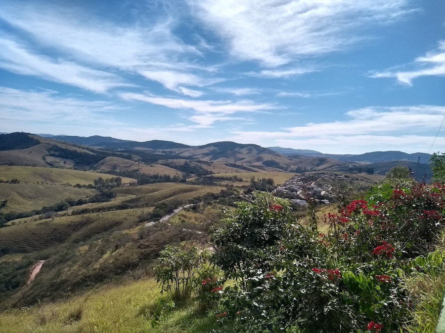 panoramic view of mountains in Caxambu MG Brasil