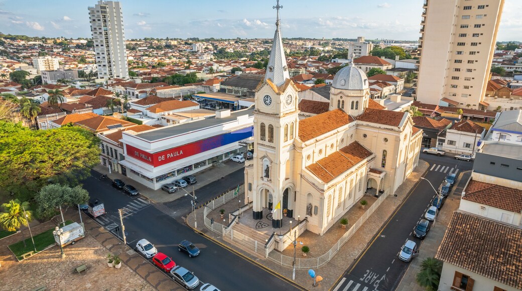 Jaboticabal, São Paulo/Brazil - Around October 2022: Nossa Senhora Carmo Main Church, Jaboticabal.