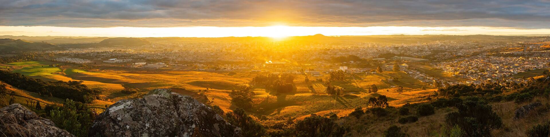 Pôr-do-sol no Morro do Prudente