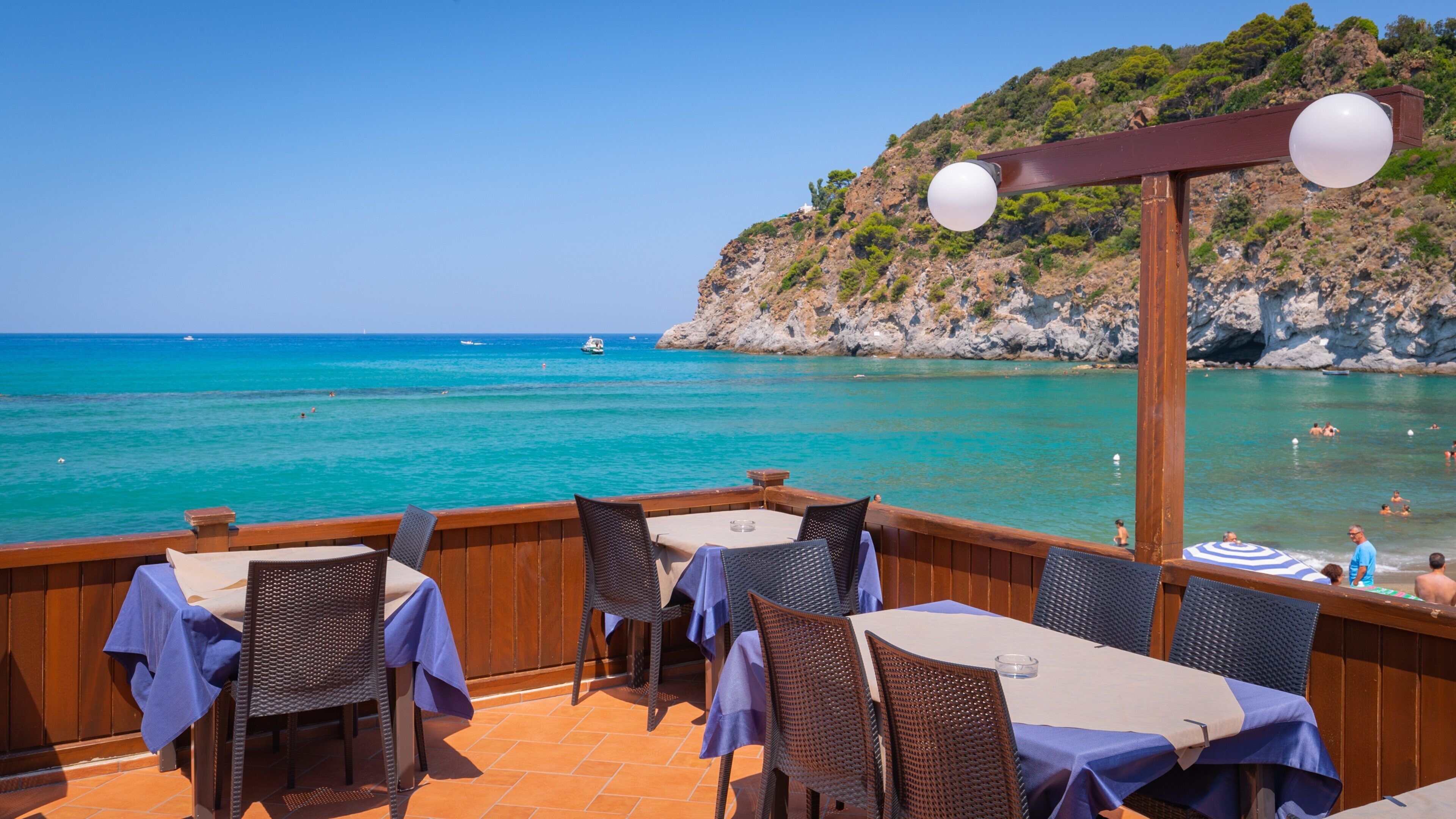 San Francesco Beach showing rocky coastline and general coastal views