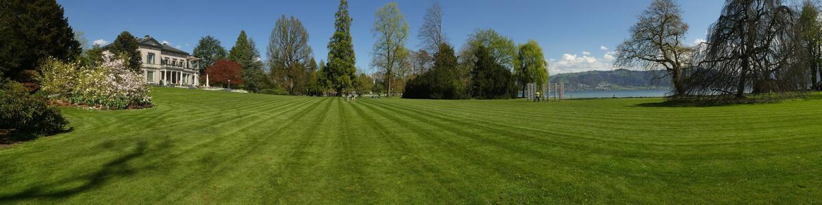 Springtime in Switzerland - Zuggersee Cham Villette park panorama