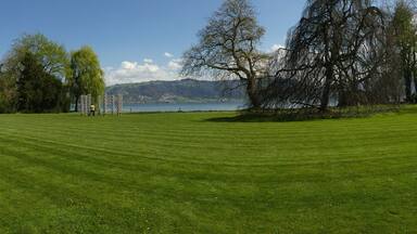 Springtime in Switzerland - Zuggersee Cham Villette park panorama