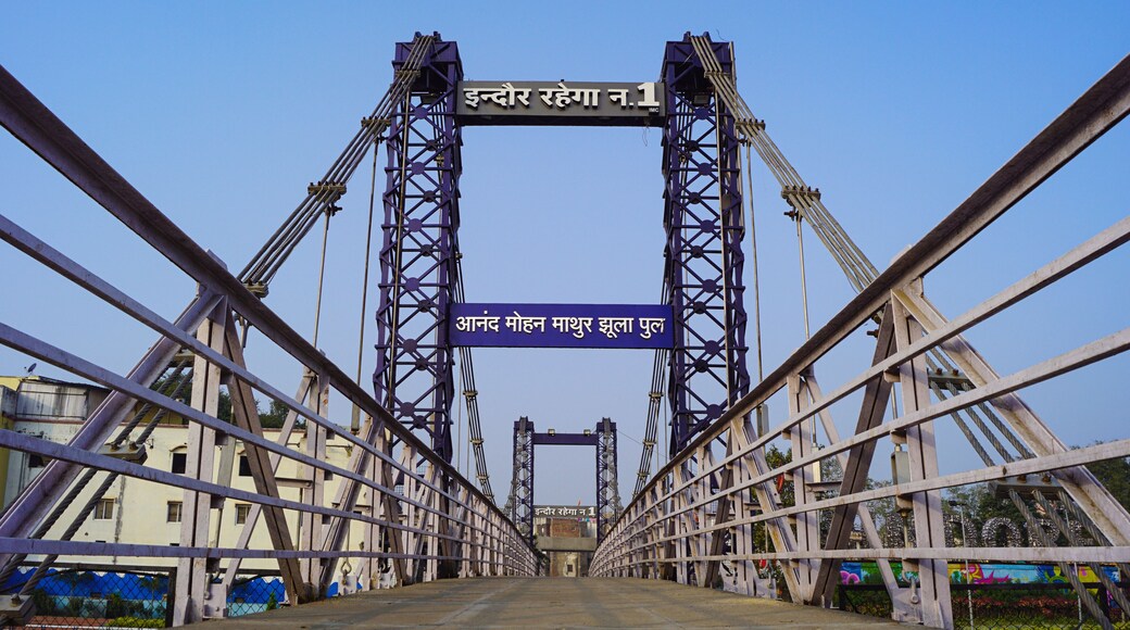 Anand Mohan Mathur Jhula Pul is a public pedestrian suspension bridge in Indore, Madhya Pradesh, India.