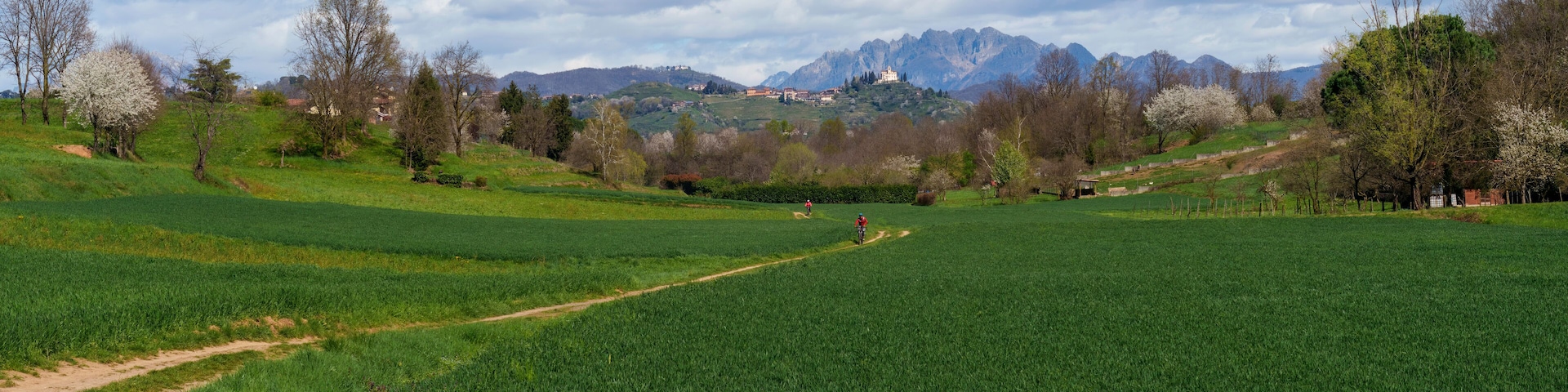 Rural landscape in Brianza near Usmate and Lomagna