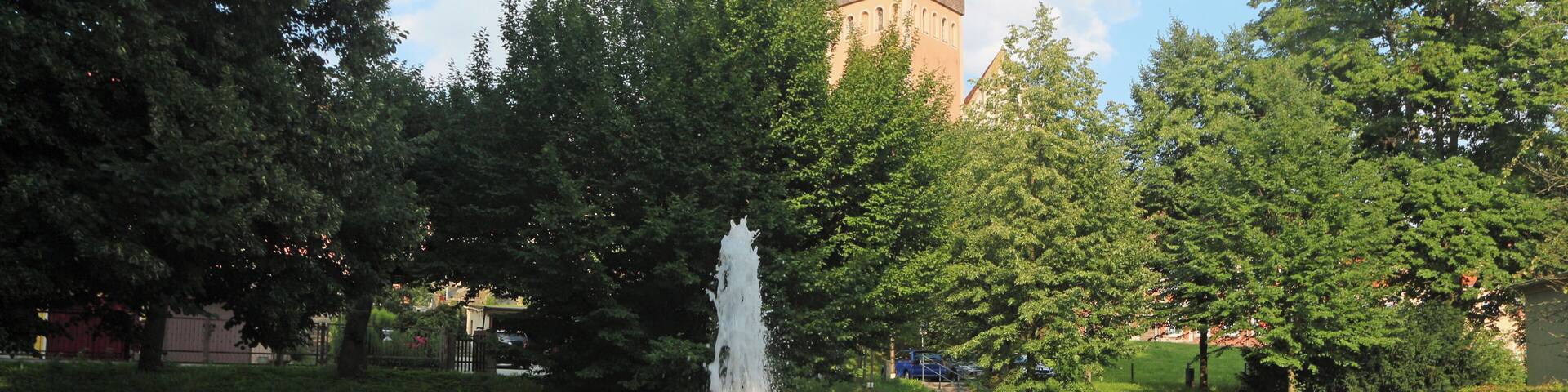 Kamenz, Springbrunnen, Schillerpromenade