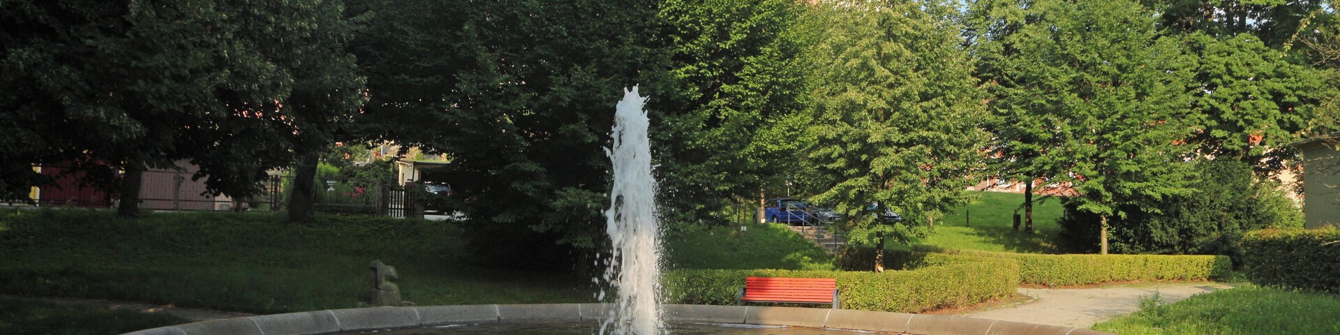 Kamenz, Springbrunnen, Schillerpromenade