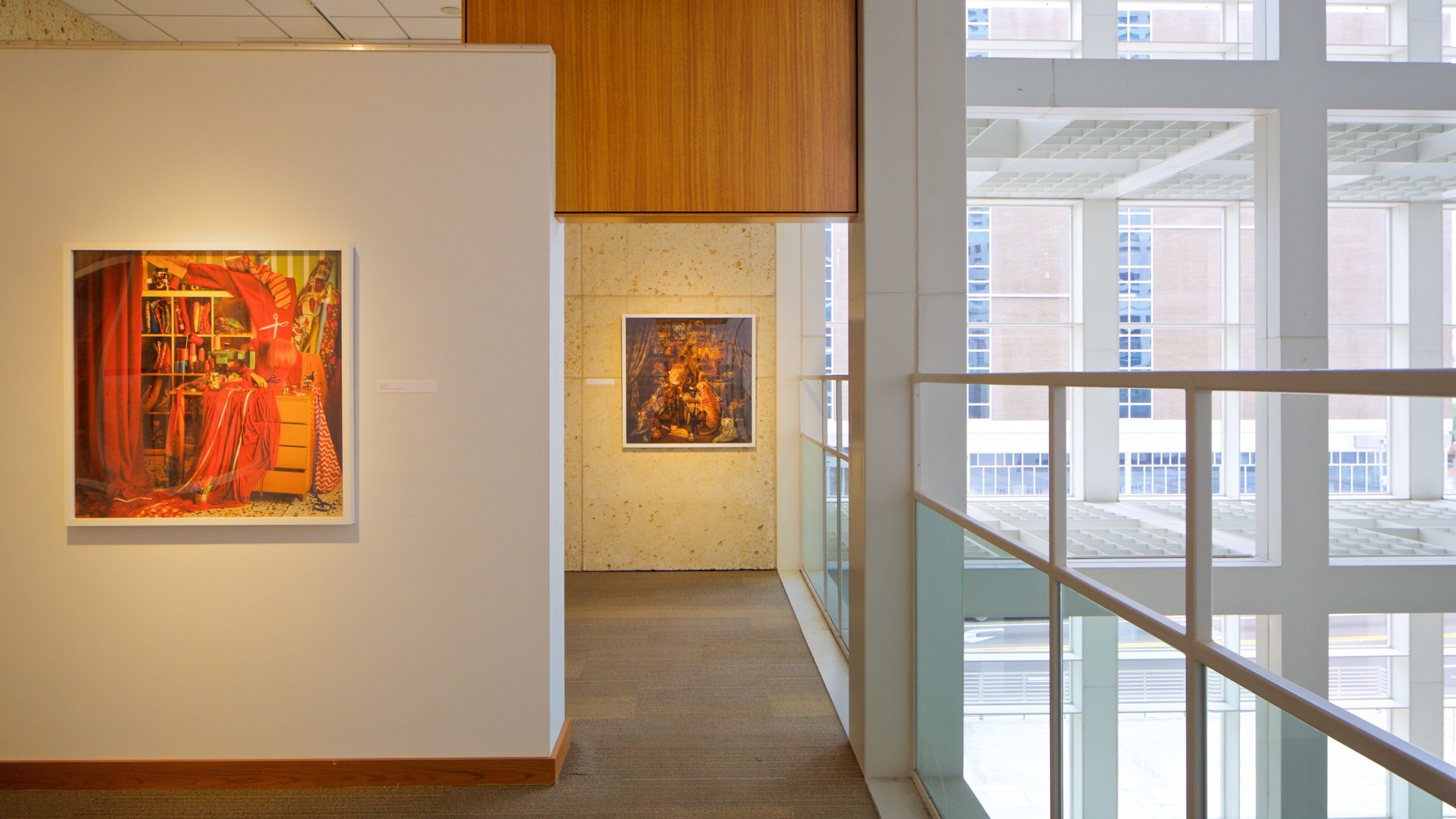 Florida Museum of Photographic Arts showing interior views and art