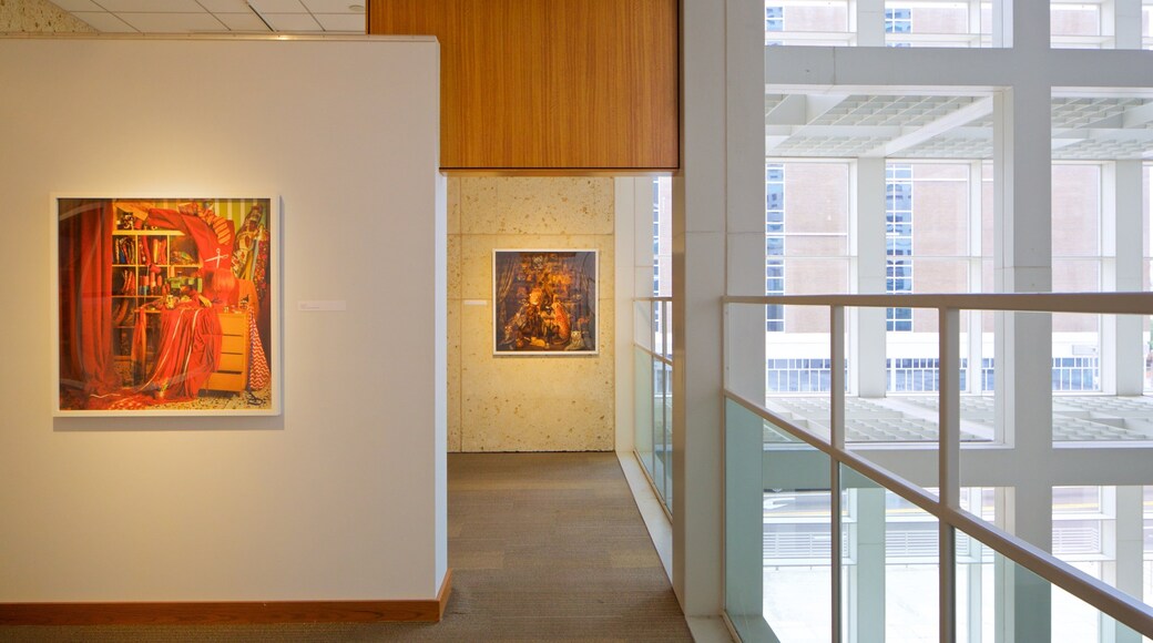 Florida Museum of Photographic Arts showing interior views and art