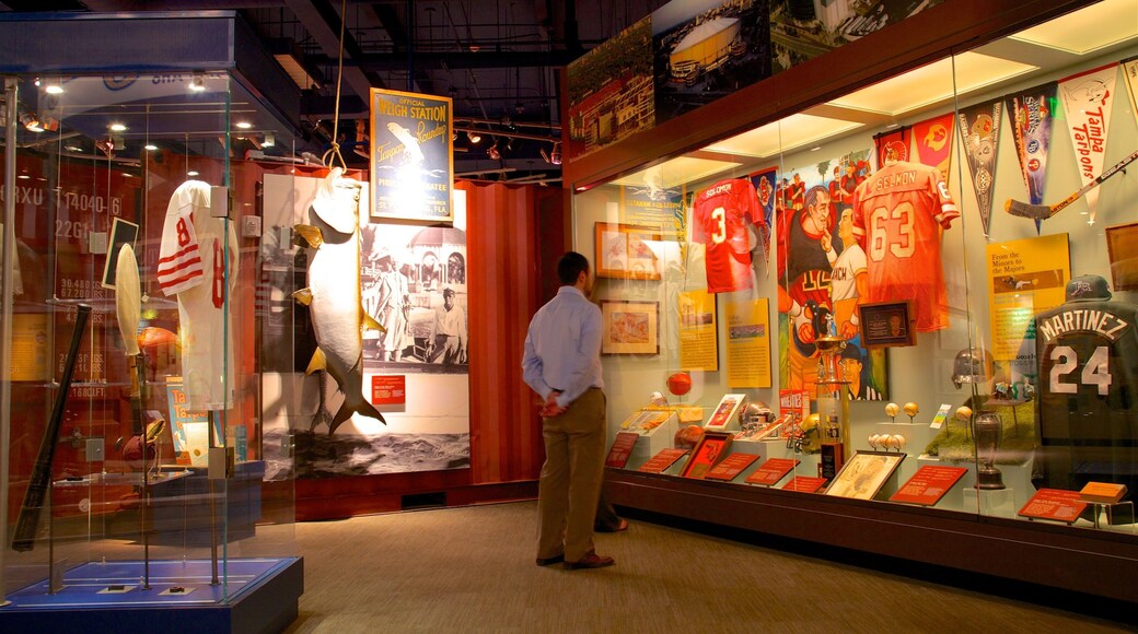 Tampa Bay History Center som inkluderar historiska element och interiörer sÄvÀl som en man
