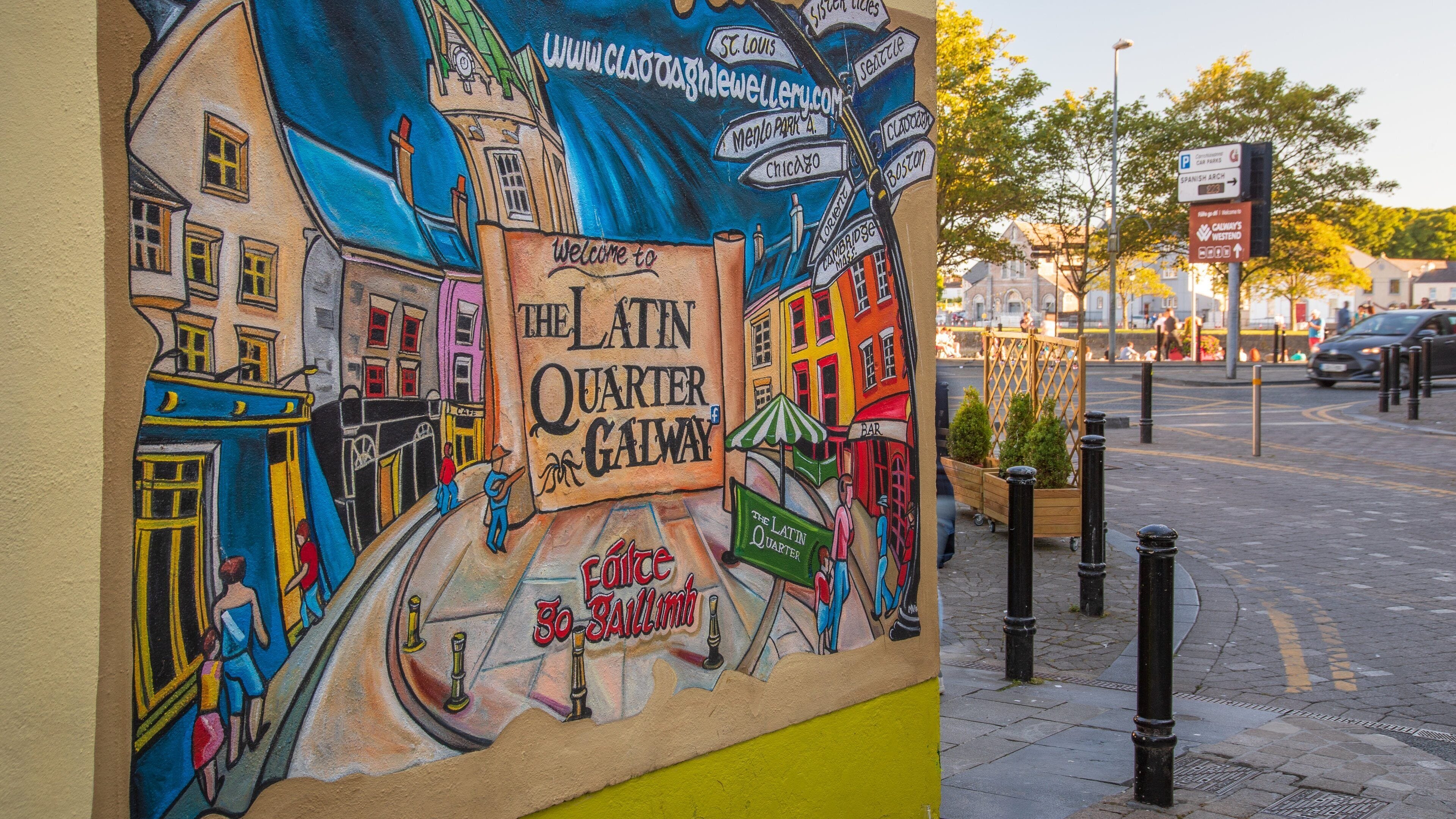 Quay Street which includes outdoor art