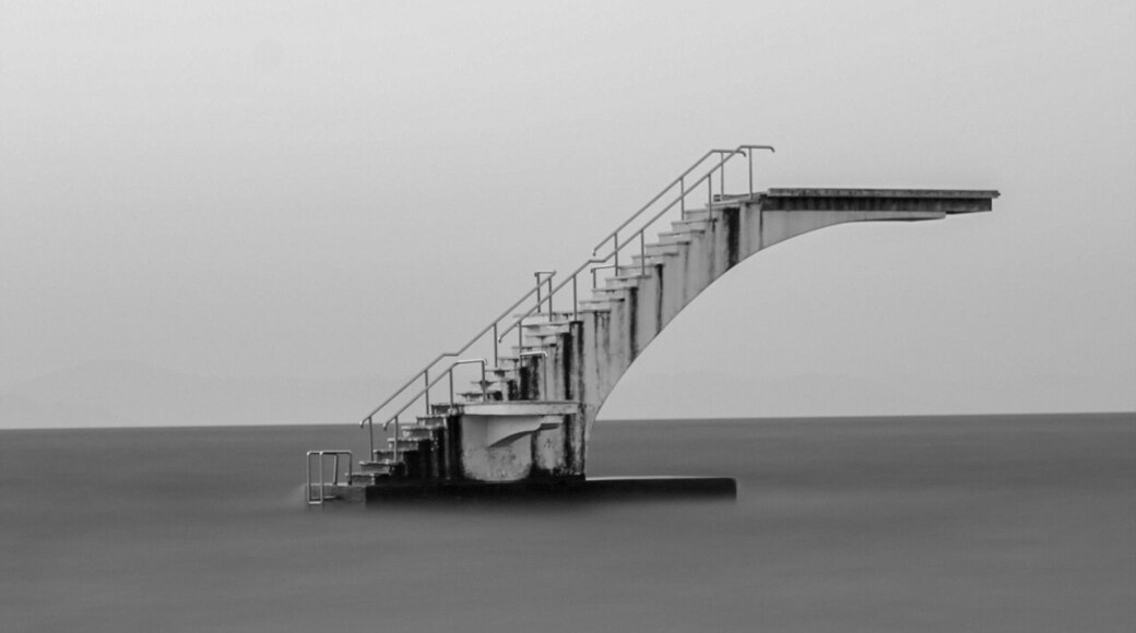 The waves were crashing against the beach and not a cloud in the sky f8. 0 iso 100 105s gobe 10 stop filter #gobefilters #ellibeach #rhodes #greece #rhodos #diving #diveplatform #longexposure #seascapes #seascape #greecerhodes #rhodes_best #outdoor #fineart