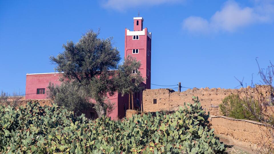 small medieval village between marrakech and amizmiz in morocco