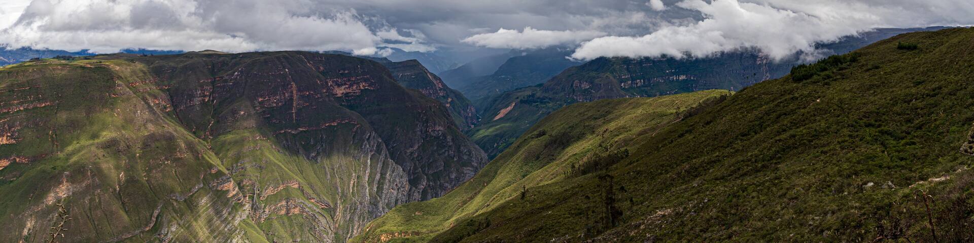 Cañón de Huancaurco, río Utcubamba, Chachapoyas, Amazonas.
Magnífica vista desde el Mirador.