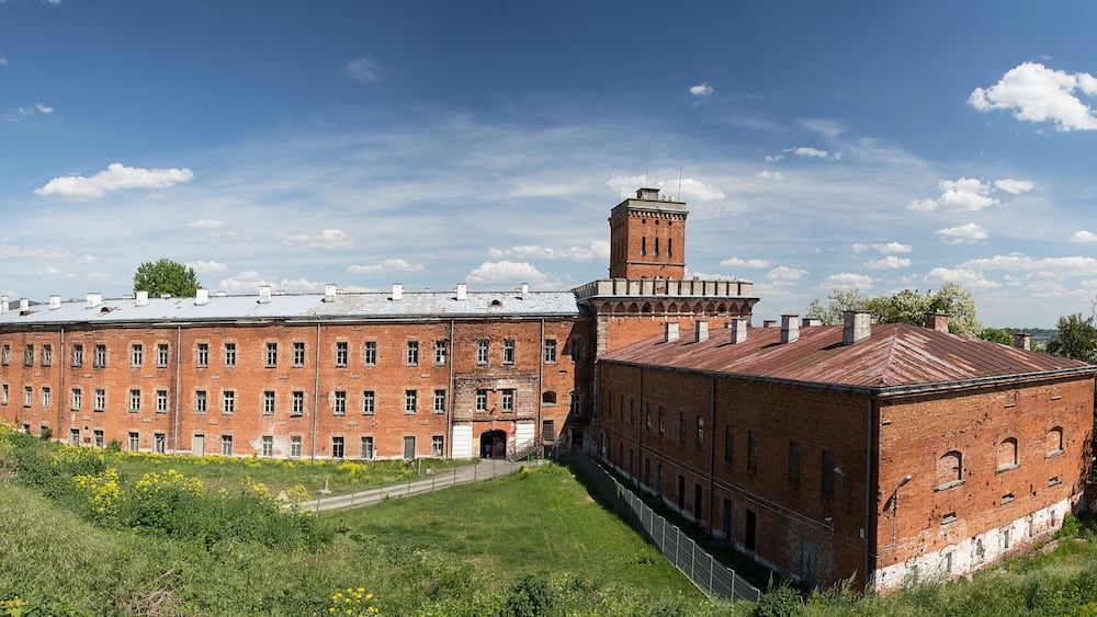 Panorama with a view of the barracks building of the Modlin Fortress - Poland - Europe