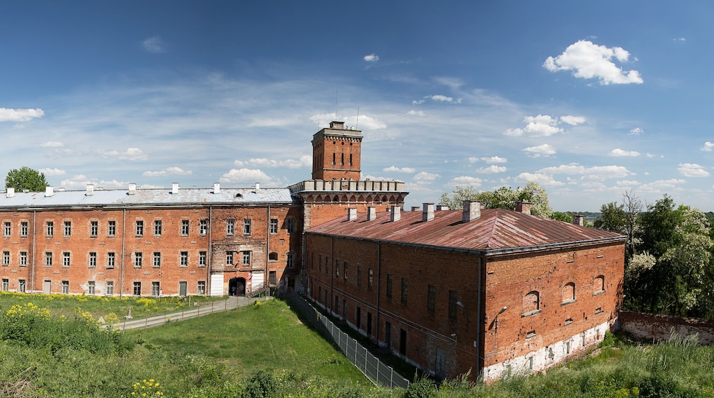 Panorama with a view of the barracks building of the Modlin Fortress - Poland - Europe